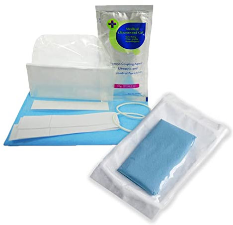 Cubierta para sonda de ultrasonido, protector estéril transparente desechable sin látex, embalaje individual, 50 piezas (5 x 48)