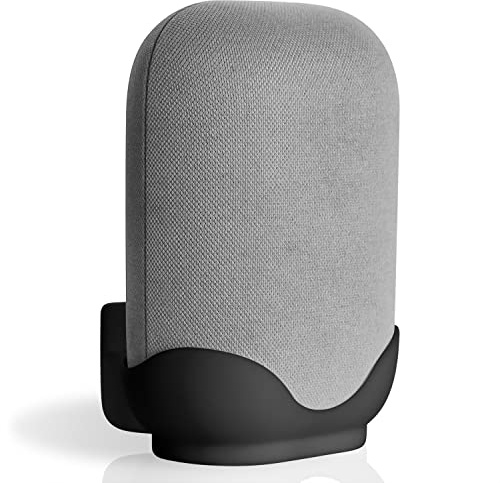 Aokicase Wandhalterung für Google Nest Audio-Einfache und robuste Wandhalterung Standhalterung für Google Nest Audio-Halterung mit Kabelmanagement,ohne unordentliche Kabel (schwarz) JG02