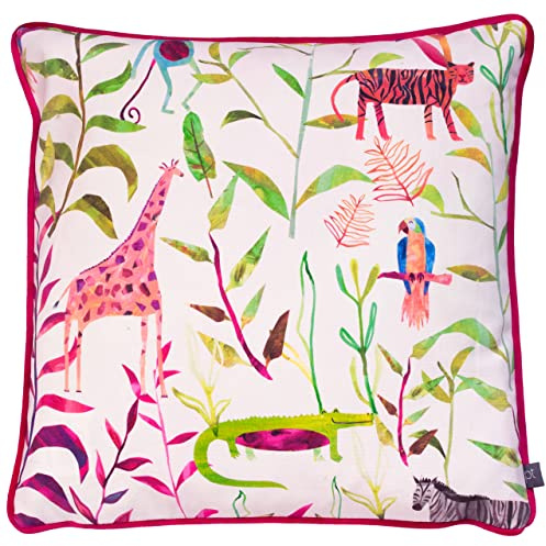 Prestigious Textiles Hide and Seek Feather Filled Cushion, Cotton, Rainbow