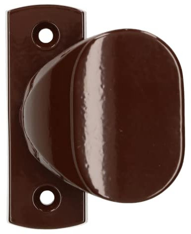 KOTARBAU® Türknauf Kugelknauf, mit Kurzem Schild für Türen Tore Pforten Braun