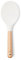 Spatule à riz Yum Asia Premium avec manche en bois de hêtre et silicone de qualité supérieure (Cuillère Spatule, Blanc Glacé)