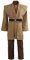 Gothden Costume da uomo Jedi con tunica e cappuccio, completo per Halloween e cosplay