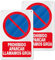 YIKIADA Cartel Prohibido Aparcar Llamomos Grúa 20 X 30 CM - Señal de No Aparcar de Aluminio para Exterior e Interior Autoadhesivo - 2ud