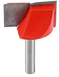 Cleaning Bottom Bit, 6mm Shank 30mm Dia Surfacing Planing Router Bits Carbide Tipped Bottom Cleaning Surface Planing Spoilboard Straight Router Bit Engraving Tool for Woodworking