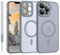 iPhone 11 Pro Max Hülle mit MagSafe, Hanyhülle iPhone 11 Pro Max Magnetisch Leicht Dünn Matte Touch Kameraschutz, Kratzfeste Anti-Gelb Rutschfest Kratzfest Schutz Hülle für iPhone 11 Pro Max Hell Grau