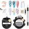 MIZHSE Solid Builder Gel 3D Skulptur Nail Gel, All-in-1 Kit Für 3D Gel Nail Art, Nail Extension, Rhinestone Glue Gel, Nail Carving, Solid Nail Glue Gel Mit Chrome Nail Powder For 3D Painting Nail Art