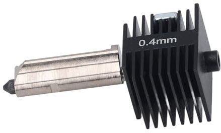 banapoy Kit di Montaggio Hotend, Sostituzione Estrusore Hotend Labs con Ugello Rimovibile in Acciaio Temprato 0,2 Mm o 0,4 Mm, per Mini Stampante 3D A1 o A1 (0,4 mm)
