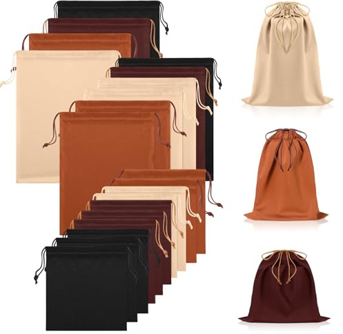 Hillban 20 Stück Erwachsene Spielspielzeug Aufbewahrungstaschen Mikrofaser Kordelzug Taschen Verstellbarer Spielzeug Organizer Faltbare Tasche Tasche Tasche für Spiel Spielzeug Kosmetik 3 Größen