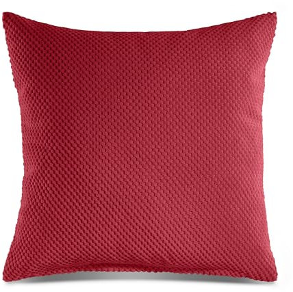 Quantum Interior by Maxland Dekokissen gefüllt extra weich ca.45x45/ 70x70 cm mit Strukur Bubble Zierkissen Größen, Sofakissen (Beere, 70x70)