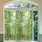 Fensterfolie Blickdicht Grüner Wald Selbsthaftend Klebefolie，Window Film Für Bad Duschkabine,Blickdicht Sichtschutzfolie,Uv-Schutz Statisch Haftende Folie Für Zuhause Büro