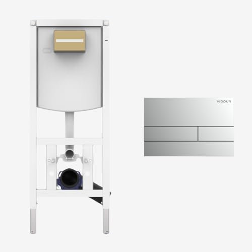 CONEL WC - Vorwandelement mit VIGOUR Betätigungsplatte V1TAYCH chrom