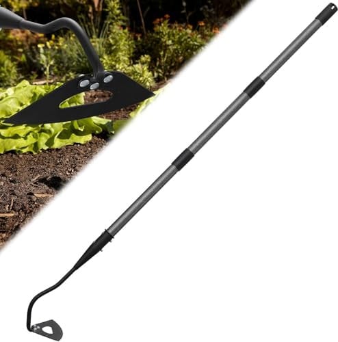 Azada de jardín para herramienta de deshierbe, azada holandesa resistente para jardinería, azada de mano para mujeres, niños y hombres, rastrillo de jardín de metal, extractor de malas hierbas para