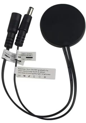 Corghd Panneau en bois LED avec capteur tactile interrupteur caché pour bande LED Noir