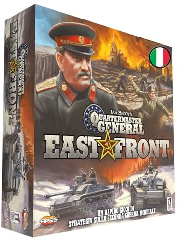 Asmodee - Quartermaster East Front, Strategiespiel für 2 Spieler, ab 14 Jahren, italienische Ausgabe