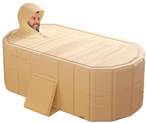 Portable Bathtub Adult Soaking Bathing Tub | Folding Portable Bathtub Large Capacity Soaking Bathtub, Space Saving Design, Reusable Portable Adult Bath Tub for Home