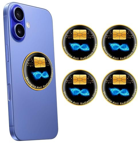 4 Stück Strahlenschutz Handy Aufkleber, Strahlenschützer Handy, Handy Strahlenschutz Aufkleber, Handystrahlung Blockieren Für Mobiltelefone, Laptops, Tablet-Computer Und Alle Elektronischen Geräte