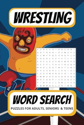 Wrestling Word Search Puzzle Book: Wrestling Searches with Easy to Read Print about Wrestling, Wrestling Moves, Wrestling fun and more 6x9 inches, 110 ... Gift for Vacations, holiday and free times