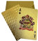 YIMINGOUFEI Luxus-Pokerkarten, 54 Karten, silberfarben, wasserfest, holografisches Muster, Premium-Finish (Gold)