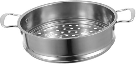 KOCKSHION Per Vapore Acciaio Inossidabile Vaporiera Multifunzionale Per Verdure Pesce e Gnocchi Facile Da Pulire e Manutenzione Semplice Design Compatto Per Pentole Standard