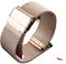 YELEMEABHB Correa de metal de 20 mm y 22 mm for Samsung Galaxy Watch 3, 46 mm, 42 mm, Active 2 y Gear S3. Compatible for Huawei Watch GT 2, 2e, Pro, B2 y B3. Correa de reloj(Rose gold,22mm)