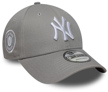 New Era Adult's 9Forty Side Patch MLB New York Yankees Baseball Cap Hat Grey