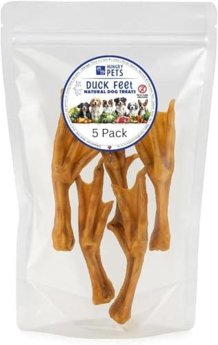 Hungry Pets Duck Feet 5 Pack, Natural Dog Treat | Premium
