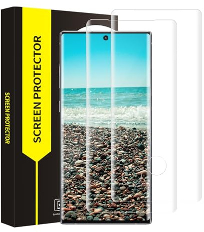 Cable Leader 2 Stück Schutzfolie für Panzerglas für Samsung Galaxy Note 10, 3D-Volle Bedeckung Fingerabdruck-ID HD-Klar 9H Härte Frei von Kratzern Ultrabeständig Samsung Note 10 Displayschutzfolie