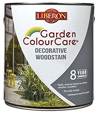 Liberon Garden Colour Care Decorative Woodstain 2.5 Litre Silver Grey