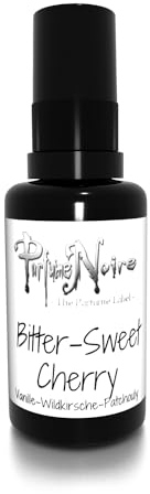 Bitter-Sweet Cherry - 25ml Patchouli Parfüm mit Wildkirsche & Vanille - veganes Eau de Parfüm im original DarXity Samtbeutel