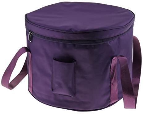 SDENSHI 8-14 Zoll Klangschale Tragetasche, Baumwolle gepolsterte Klangschale Tasche Rucksack, Wasserdicht - Lila - 14 Zoll