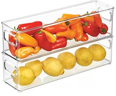 iDesigns 4 Piece Kitchen Bin Set for Refrigerator