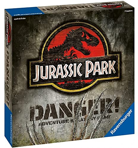 Ravensburger 269884 Jurassic Park Danger, Brettspiel, 2-5 Spieler, Empfohlenes Alter ab 10 Jahren, Familienbrettspiele