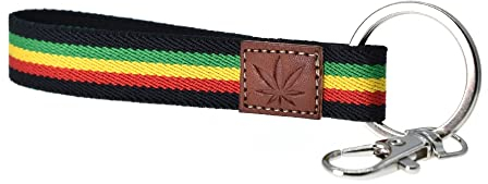 Rasta-Schlüsselanhänger, Bob Marley Hippie-Schlüsselanhänger mit jamaikanischer Flagge, origineller Surf-Schlüsselanhänger für originelle Geschenke.
