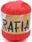Gomitolo Rafia Lane Mondial 50 gr 100% viscosa naturale uncinetto 4-4,5 vari colori borse mare accessori cappellini arredo casa (984 Rosso)