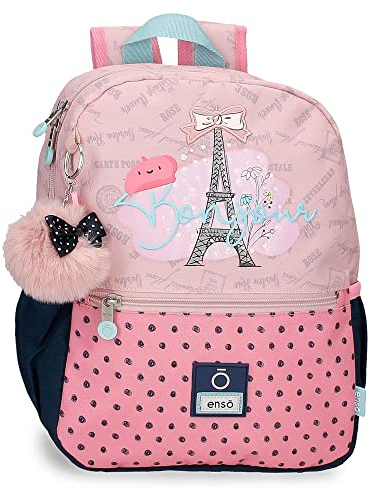 Enso Bonjour Rosa Vorschulrucksack 25x32x12 cm Polyester 9,6L