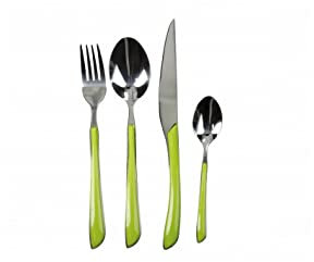 BRANDANI SET 24 CUTLERY LIME INOX 51008