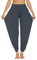 PINSPARK Pumphose Damen Sport Haremshose Lang Yoga Hose Sommer Yogahose Jogginghose Baggy Pluderhose Sporthose Freizeithose Frauen Grau S