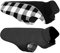 CITÉTOILE Warme Hundemantel Winter, Hundemantel mit Bauchschutz, Wintermantel für Hunde mit Reflektierend, Wendbarer Hundejacke Hundekleidung mit Geschirrloch, Schwarz, S