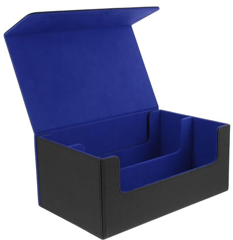 VICASKY Astuccio per carte da gioco, con chiusura magnetica, per carte da gioco, in pelle PU, per carte da gioco, per carte sportive