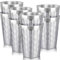 Beasea Stainless Steel Cups 15 oz, 8 Pack Large Stackable Stainless Steel Tumbler Bulk Double Wall Insulated Metal Pint Glasses Tin Cups for Drinking Home Restaurant Office Party Camping