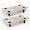 2 Pcs Dolly Trolley on Wheels Heavy duty for Moving Heavy Items | 300 KG (1 Piece) Load Capacity Plywood Jigsaw Trolley on Wheels | 360° Rotatable Wheeled Furniture Dolly with 4 Non-Slip Grip Pads