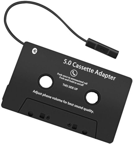 Komdndht Universal Cassette Bluetooth 5.0 Adapter Converter Wireless Cassette to Car Cassette Tape Auxiliary Adapter Easy Install
