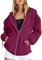 Chanpning Sweatjacke Damen Oversize Sweatshirt Jacke mit Kapuze Zipper Hoodie Kapuzenjacke Langarm Sweatshirt Sport Style Casual Kapuzenpullover Leicht Sweatjacke Y2K Streetwear Kapuzenjacke