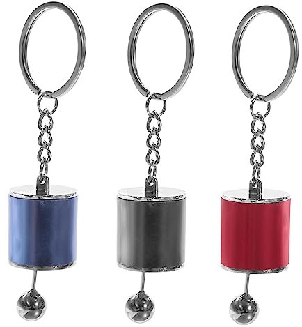 SOLUSTRE 6 Stk Auto-modifizierter Gang-Schlüsselanhänger autodeko autozubehör Stick-Shift-Schlüsselanhänger Schlüsselanhänger für Autoliebhaber Schlüsselbund Gadgets Schlüsselanhänger Masse