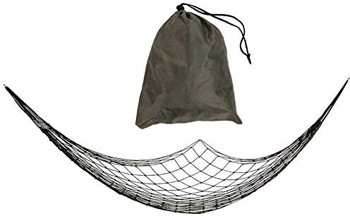 Nylon Rope Mesh Hammock Portable Comfortable Hand Woven For Outdoor Indoor Travelling