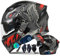 Bluetooth Casque Modulaire Moto,Modulable Casque Moto avec Double Visière Anti-buée pour Scooter,Casque Intégré Homologué ECE Mp3 pour Hommes et Femmes M~XXL