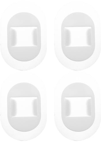 NIYANGLE 4 Stück Selbstklebender Pvc Ablaufschlauch Halter für Waschmaschine und Klimaanlage Weiß 30 38mm Einfache Montage für Glatte Wände im Badezimmer