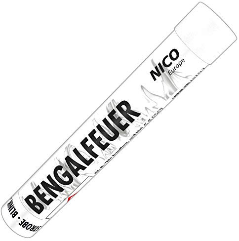 KPY7866 Bengalfeuer Weiss Blinkend Strobo 1 Stück