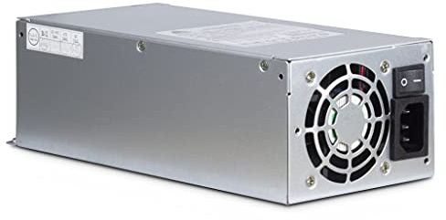 Inter-Tech ASPOWER U2A-B20500-S Power Supply 500 W Stainless Steel Power Supply (500 W, 115-230 V, 90%, Over Current, Overload, Overvoltage, Overheating, Short Circuit, 8 cm, 1 Fan)