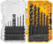 DEWALT Juego de brocas de 14 piezas, punto de división de 135 grados, para plástico, madera y metal (DWA1184)